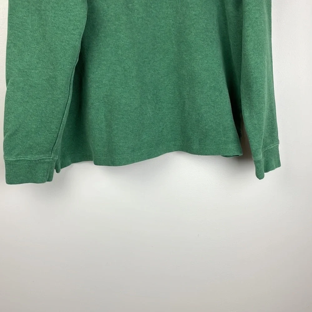 Polo Ralph Lauren Pullover Sweater SZ L Men 3/4 Zip Green - Picture 3 of 13
